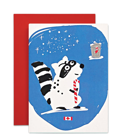 Christmas Raccoons of Canada Cards