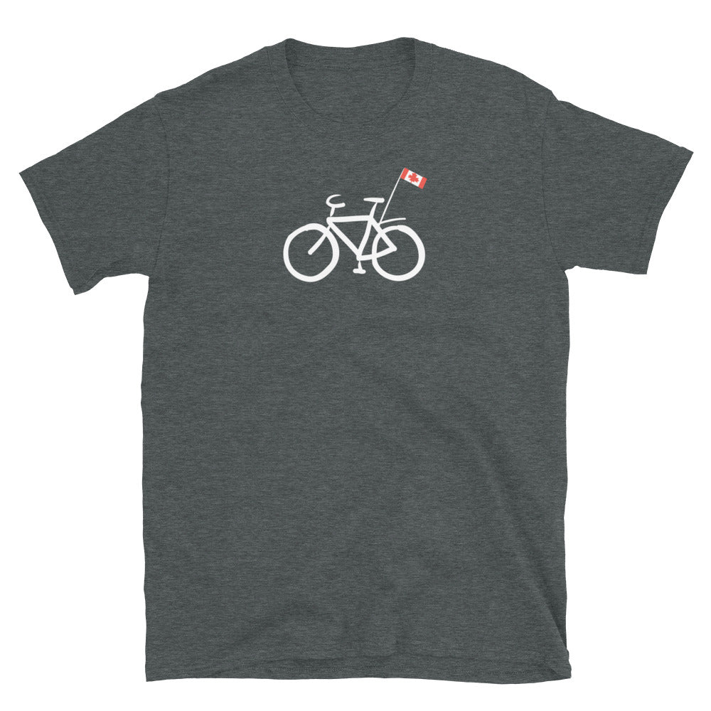 Bike with Canadian flag