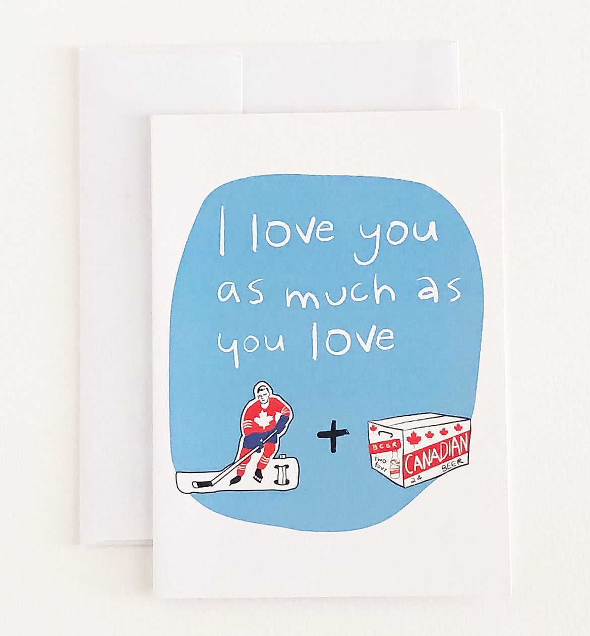 I Love You Hockey & Beer Valentine's Day